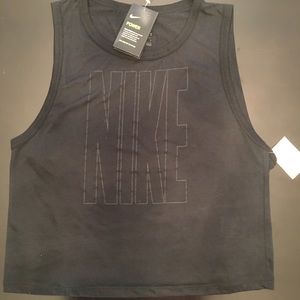 NIKE BRAND NEW TOP LARGE Sleeveless Black Dri-Fit